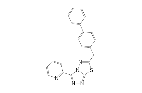 [1,2,4]triazolo[3,4-b][1,3,4]thiadiazole, 6-([1,1'-biphenyl]-4-ylmethyl)-3-(2-pyridinyl)-
