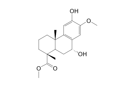 Methyl 7.alpha.,12-dihydroxy-13-methoxypodocarpa-8,11,13-trien-19-oate