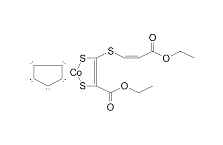 2-Cobalta-1,3-dithiol, cyclopentadienyl-4-ethoxycarbonyl-5-(ethoxycarbonyl-cis-ethenthia)-