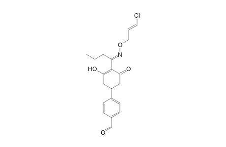 Benzaldehyde, 4-[4-[1-[[(3-chloro-2-propenyl)oxy]imino]butyl]-3-hydroxy-5-oxo-3-cyclohexen-1-yl]-, (E,?)-