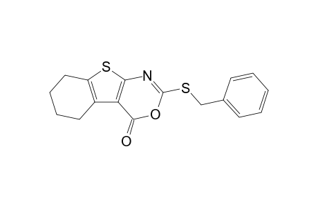 2-(benzylthio)-5,6,7,8-tetrahydrobenzothiopheno[2,3-d][1,3]oxazin-4-one