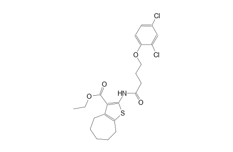 ethyl 2-{[4-(2,4-dichlorophenoxy)butanoyl]amino}-5,6,7,8-tetrahydro-4H-cyclohepta[b]thiophene-3-carboxylate