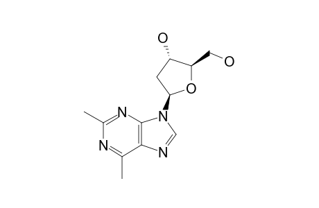 9-(2-DEOXY-BETA-D-ERYTROPENTOFURANOSYL)-2,6-DIMETHYLPURINE