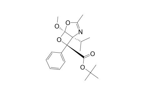 ENDO-1-ISOPROPYL-5-METHOXY-3-METHYL-7-PHENYL-4,6-DIOXA-2-AZABICYCLO-[3.2.0]-HEPT-2-ENE-7-CARBOXYLIC-ACID-TERT.-BUTYLESTER
