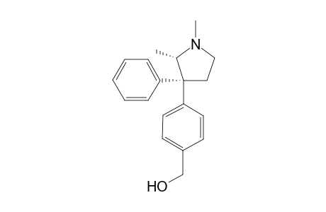 (2S*,3R*)-1,2-dimethyl-3-phenyl-3-(hydroxymethyl)phenyl)-pyrrolidine