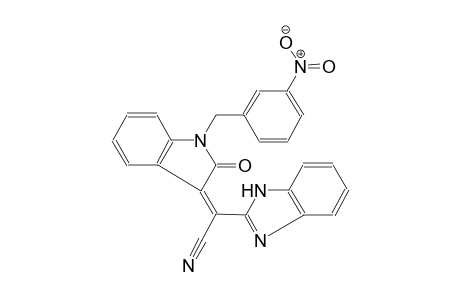 1H-benzimidazole-2-acetonitrile, alpha-[1,2-dihydro-1-[(3-nitrophenyl)methyl]-2-oxo-3H-indol-3-ylidene]-