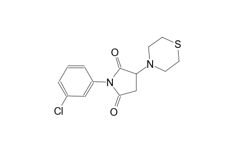 1-(3-chlorophenyl)-3-(4-thiomorpholinyl)-2,5-pyrrolidinedione