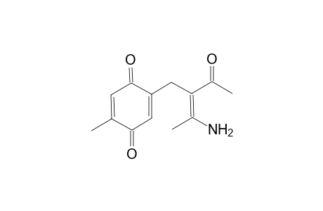 (Z)-2-[(4-Amino-2-oxo-pent-3-en-3-yl)-methyl]-5-methylcyclohexa-2,5-dien-1,4-dione