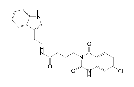 4-(7-chloro-2,4-dioxo-1,4-dihydro-3(2H)-quinazolinyl)-N-[2-(1H-indol-3-yl)ethyl]butanamide