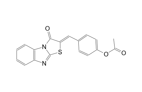 4-[(Z)-(3-oxo[1,3]thiazolo[3,2-a]benzimidazol-2(3H)-ylidene)methyl]phenyl acetate