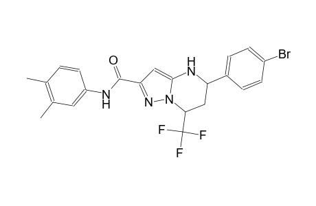 5-(4-bromophenyl)-N-(3,4-dimethylphenyl)-7-(trifluoromethyl)-4,5,6,7-tetrahydropyrazolo[1,5-a]pyrimidine-2-carboxamide