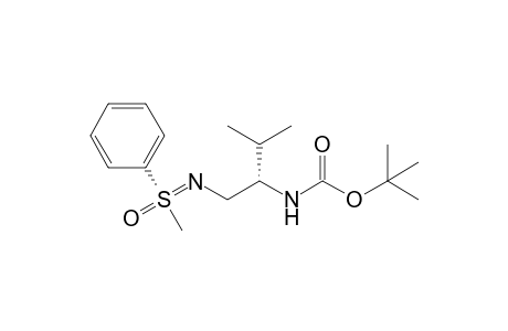 (S,S)-N-[(2-N-tert-Butyloxycarbonylamino)(3-methyl)butyl]-S-methyl-S-phenylsulfoximine