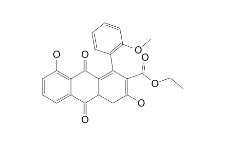 1-(2-METHOXYPHENYL)-2-ETHOXYCARBONYL-3,8-DIHYDROXY-4,4A-DIHYDRO-9,10-ANTHRAQUINONE