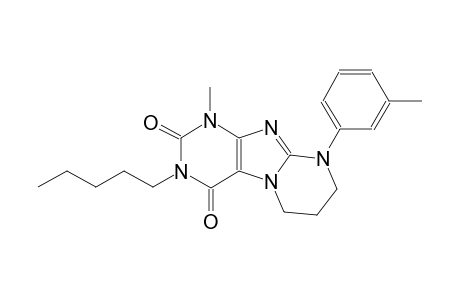 1-methyl-9-(3-methylphenyl)-3-pentyl-6,7,8,9-tetrahydropyrimido[2,1-f]purine-2,4(1H,3H)-dione