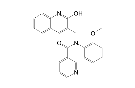 N-[(2-hydroxy-3-quinolinyl)methyl]-N-(2-methoxyphenyl)nicotinamide
