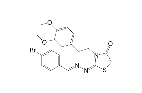 3-[2-(3,4-Dimethoxy-phenyl)-ethyl]-2-{[1-(4-fluoro-phenyl)-meth-(E)-ylidene]-hydrazono}-thiazolidin-4-one