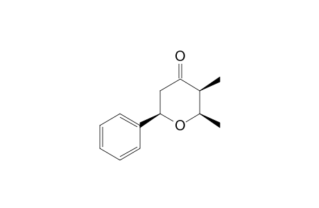 (2R,3S,6R)-2,3-Dimethyl-6-phenyl-tetrahydro-pyran-4-one