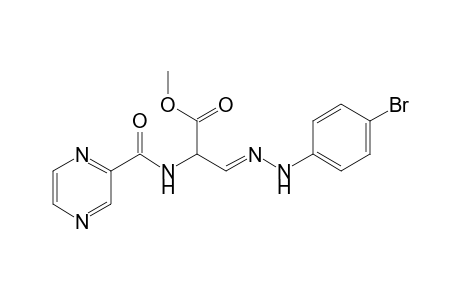 (3E)-3-[(4-bromophenyl)hydrazinylidene]-2-[[oxo(2-pyrazinyl)methyl]amino]propanoic acid methyl ester