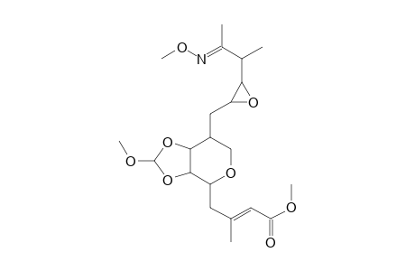 2-Butenoic acid, 3-methyl-4-[tetrahydro-2-methoxy-7-[[3-[2-(methoxyimino)-1-methylpropyl]oxiranyl]methyl]-4H-1,3-dioxolo[4,5-c]pyran-4-yl]-, methyl ester