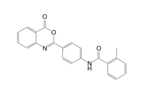 benzamide, 2-methyl-N-[4-(4-oxo-4H-3,1-benzoxazin-2-yl)phenyl]-