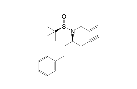 (3R,RS)-N-(tert-Butanesulfinyl)-N-(2-propenyl)-1-phenylhex-5-yn-3-amine