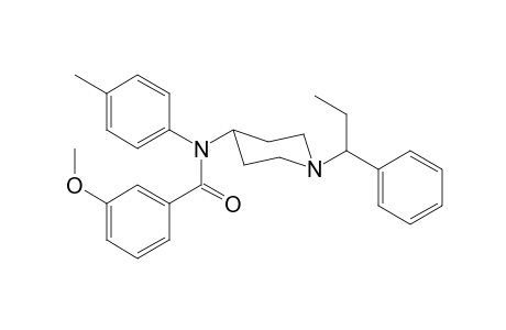 N-4-Methylphenyl-N-[1-(1-phenylpropyl)piperidin-4-yl]-3-methoxybenzamide
