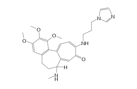 (7R)-10-{[3-(1H-imidazol-1-yl)propyl]amino}-1,2,3-trimethoxy-7-(methylamino)-6,7-dihydrobenzo[a]heptalen-9(5H)-one