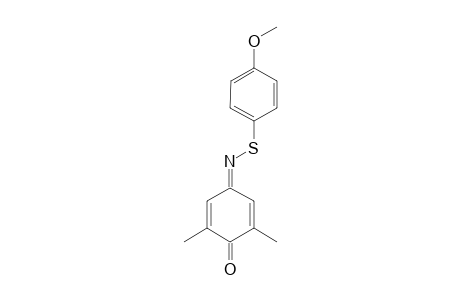 N-(4-METHOXYPHENYL)-THIO-2,6-DIMETHYL-1,4-BENZOQUINONIMINE