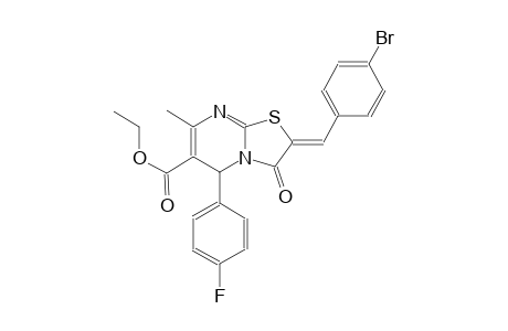 ethyl (2Z)-2-(4-bromobenzylidene)-5-(4-fluorophenyl)-7-methyl-3-oxo-2,3-dihydro-5H-[1,3]thiazolo[3,2-a]pyrimidine-6-carboxylate