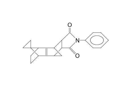 6-Phenyl-14-spiro(1',1'-cyclopropyl)-6-aza-5,7-dioxo-syn, anti-pentacyclo(9.2.1.1/3,9/.0/2,10/.0/4,8/)pentadec-2(10)-ene