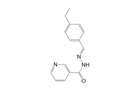 N'-[(E)-(4-ethylphenyl)methylidene]nicotinohydrazide