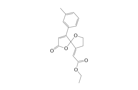1,6-Dioxa-4-(m-methylphenyl)-9-(ethoxycarbonylmethylene)spiro[4.4]non-3-en-2-one