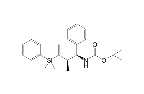 N-[(1S,2R)-3-[dimethyl(phenyl)silyl]-2-methyl-1-phenyl-but-3-enyl]carbamic acid tert-butyl ester