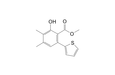 Methyl 2-hydroxy-3,4-dimethyl-6-(2'-thienyl)-benzoate