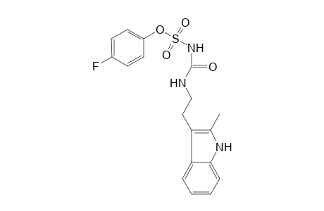 (4-fluorophenyl) N-[2-(2-methyl-1H-indol-3-yl)ethylcarbamoyl]sulfamate
