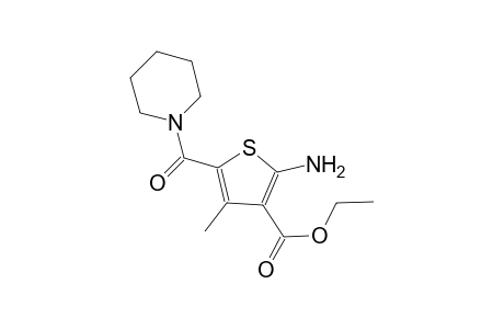 ethyl 2-amino-4-methyl-5-(1-piperidinylcarbonyl)-3-thiophenecarboxylate