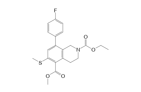 2-Ethoxycarbonyl-5-methoxycarbonyl-8-(4-fluorophenyl)-6-methylthio-1,2,3,4-tetrahydroisoquinoline