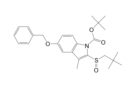(-)-5-(Benzyloxy)-1-(-tert-butoxycarbonyl)-3-methyl-2-[(2,2-dimethylpropyl)sulfinyl]indole