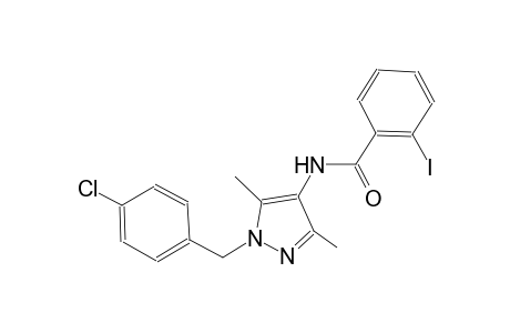 N-[1-(4-chlorobenzyl)-3,5-dimethyl-1H-pyrazol-4-yl]-2-iodobenzamide
