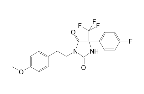 5-(4-fluorophenyl)-3-[2-(4-methoxyphenyl)ethyl]-5-(trifluoromethyl)imidazolidine-2,4-dione