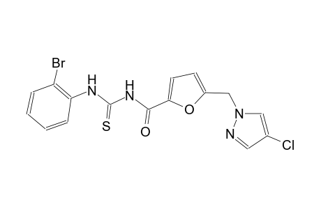 N-(2-bromophenyl)-N'-{5-[(4-chloro-1H-pyrazol-1-yl)methyl]-2-furoyl}thiourea