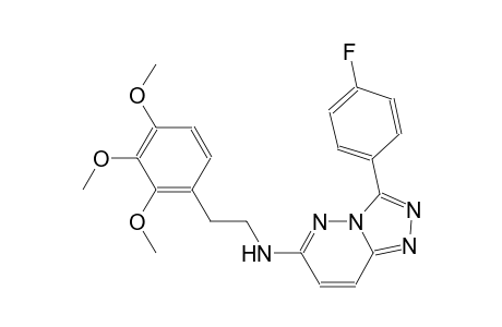 [1,2,4]triazolo[4,3-b]pyridazin-6-amine, 3-(4-fluorophenyl)-N-[2-(2,3,4-trimethoxyphenyl)ethyl]-