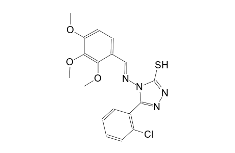 5-(2-chlorophenyl)-4-{[(E)-(2,3,4-trimethoxyphenyl)methylidene]amino}-4H-1,2,4-triazol-3-yl hydrosulfide