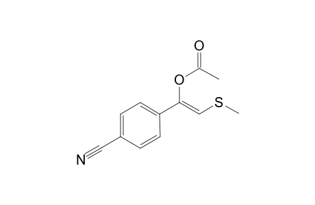 (Z)-1-(p-Cyanophenyl)-2-(methylthio)vinyl acetate