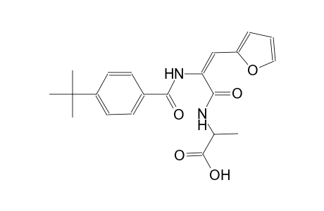 alanine, N-[(2E)-2-[[4-(1,1-dimethylethyl)benzoyl]amino]-3-(2-furanyl)-1-oxo-2-propenyl]-