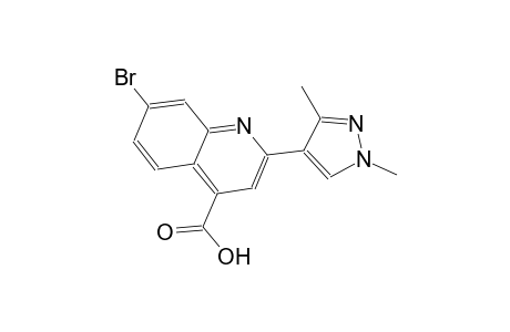 7-bromo-2-(1,3-dimethyl-1H-pyrazol-4-yl)-4-quinolinecarboxylic acid