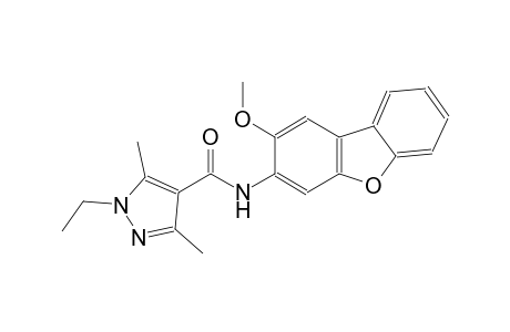 1-ethyl-N-(2-methoxydibenzo[b,d]furan-3-yl)-3,5-dimethyl-1H-pyrazole-4-carboxamide