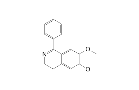 1-PHENYL-6-HYDROXY-7-METHOXY-3,4-DIHYDROISOQUINOLINE
