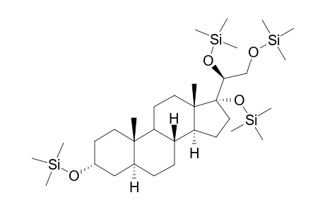 Tetrakis(trimethylsilyl) ether of 5.beta.-Pregnen-3.alpha.,17.alpha.,20.alpha.,21-tetrol