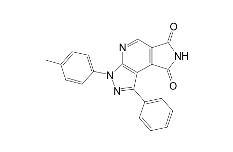 1-(4-Methylphenyl)-3-phenylpyrazolo[3,4-b]pyrrolo[3,4-d]pyridine-6,8(3H,7H)-dione